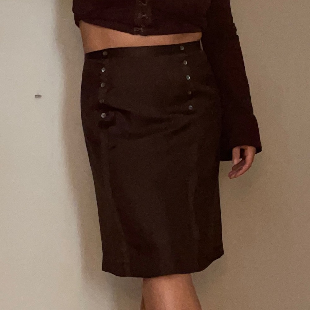 brown tommy hilfiger skirt size 6